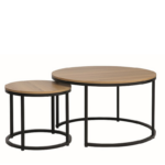 Set stolova DION hrast/crni