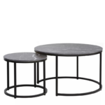Set stolova DION crni/crni