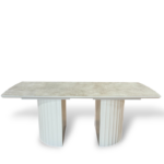 Klub sto PREMIUM-2 krem beton/bijela