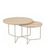 Set stolova ITALIA TRK trav.bež mat 80x50cm ; 80x60cm - Image 2