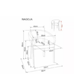 Stolica NAGOJA D bez255 - Image 3